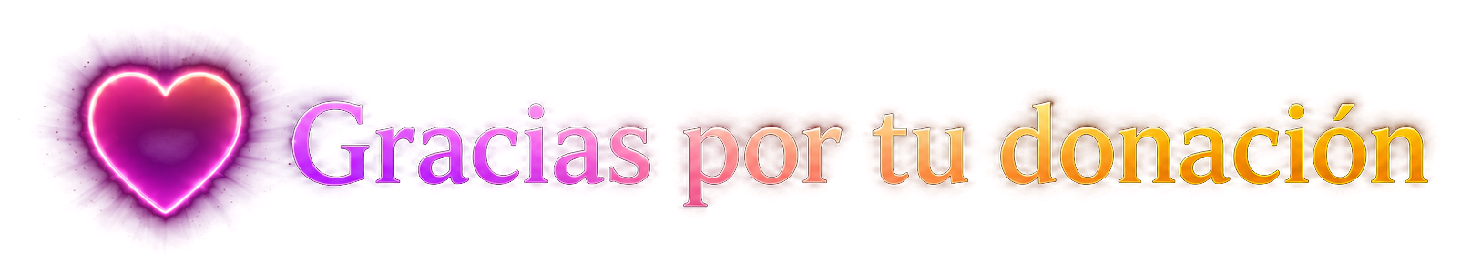Gracias por tu donación